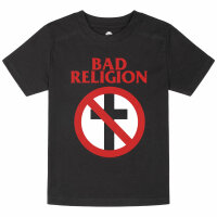 Bad Religion (Cross Buster) - Kinder T-Shirt, schwarz, rot/weiß, 164