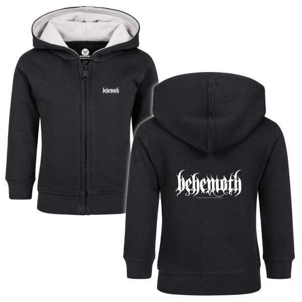 Behemoth (Logo) - Baby zip-hoody, black, white, 56/62