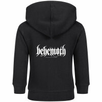 Behemoth (Logo) - Baby zip-hoody, black, white, 56/62