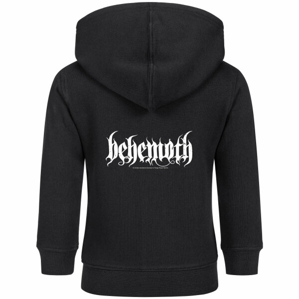 Behemoth (Logo) - Baby Kapuzenjacke, schwarz, weiß, 68/74