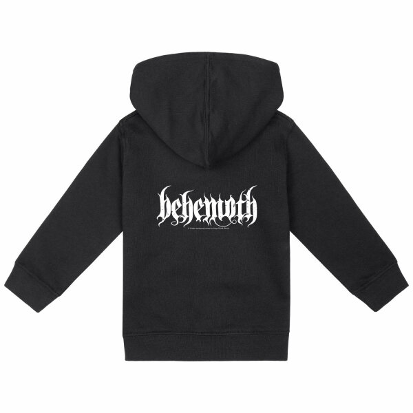 Behemoth (Logo) - Baby Kapuzenjacke, schwarz, weiß, 68/74