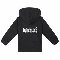 Behemoth (Logo) - Baby zip-hoody, black, white, 68/74