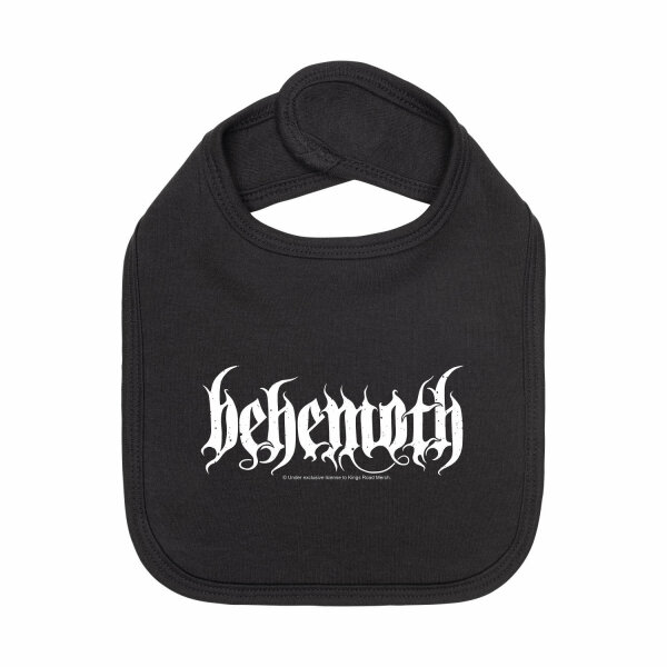 Behemoth (Logo) - Baby bib, black, white, one size