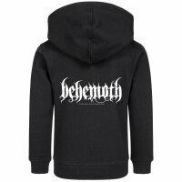 Behemoth (Logo) - Kinder Kapuzenjacke, schwarz, weiß, 104