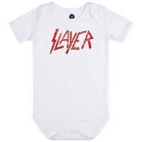 Slayer (Logo) - Baby Body - weiß - rot - 80/86