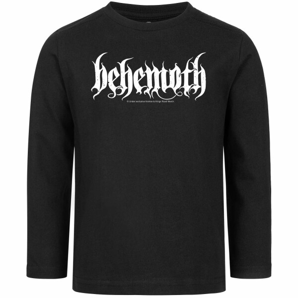 Behemoth (Logo) - Kinder Longsleeve, schwarz, weiß, 116