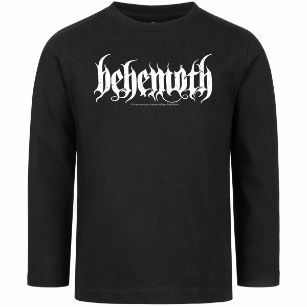 Behemoth (Logo) - Kinder Longsleeve, schwarz, weiß, 128