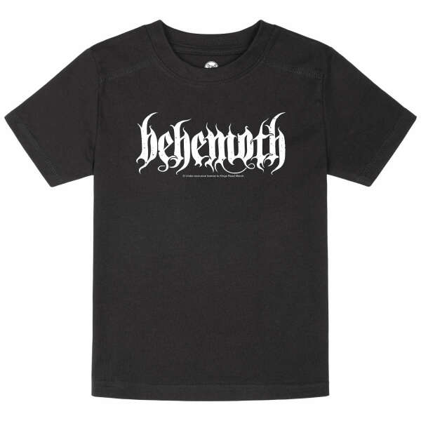 Behemoth (Logo) - Kinder T-Shirt, schwarz, weiß, 92