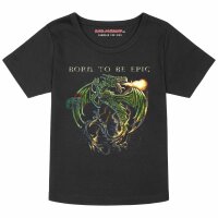 born to be epic - Girly Shirt, schwarz, mehrfarbig, 104