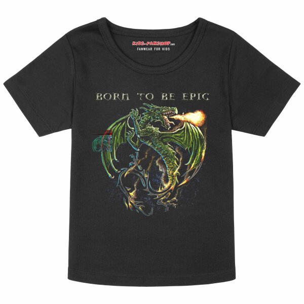 born to be epic - Girly shirt, black, multicolour, 116