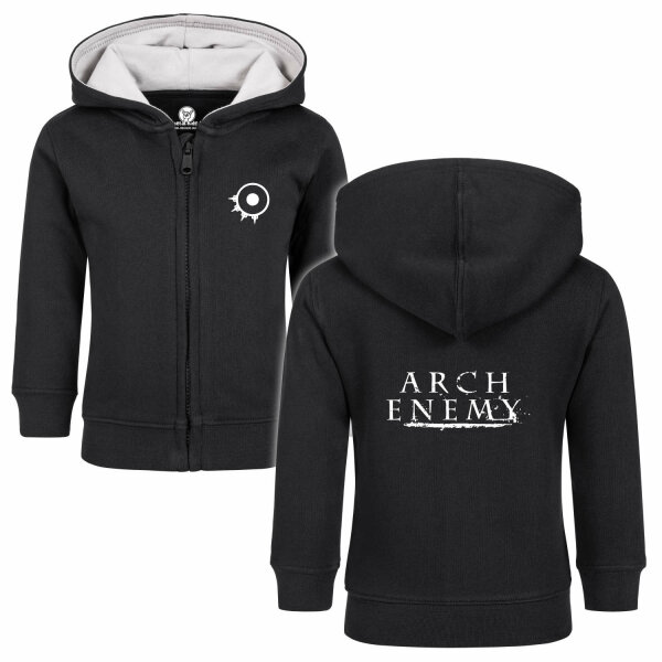 Arch Enemy (Logo) - Baby zip-hoody, black, white, 80/86