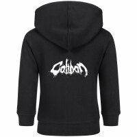 Caliban (Logo) - Baby zip-hoody, black, white, 56/62