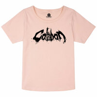 Caliban (Logo) - Girly shirt, pale pink, black, 104