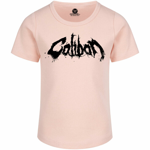 Caliban (Logo) - Girly Shirt, hellrosa, schwarz, 116