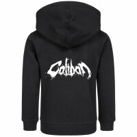 Caliban (Logo) - Kinder Kapuzenjacke, schwarz, weiß, 116