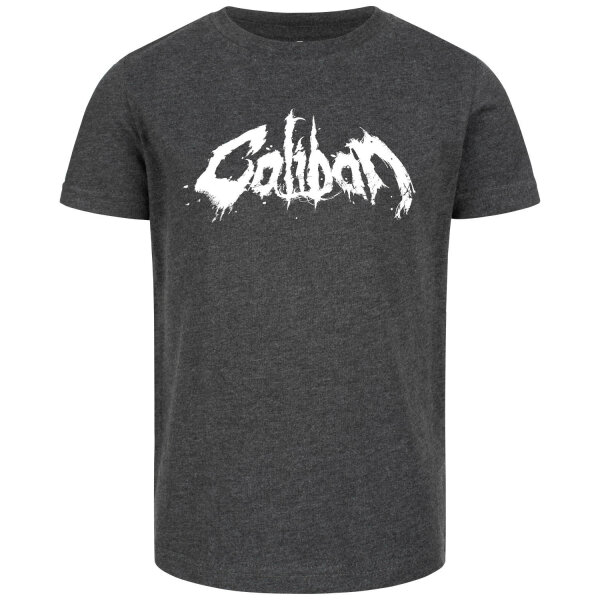 Caliban (Logo) - Kinder T-Shirt, charcoal, weiß, 116