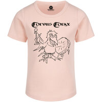 Corvus Corax (Drescher) - Girly shirt, pale pink, black, 104