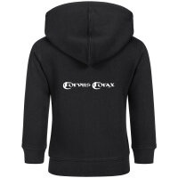 Corvus Corax (Logo) - Baby zip-hoody, black, white, 56/62