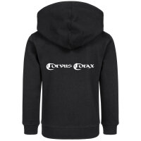 Corvus Corax (Logo) - Kids zip-hoody, black, white, 104
