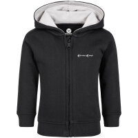 Corvus Corax (Rabensang) - Baby zip-hoody, black, white, 80/86