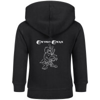 Corvus Corax (Rabensang) - Baby zip-hoody, black, white, 80/86