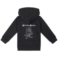 Corvus Corax (Rabensang) - Baby zip-hoody, black, white, 80/86