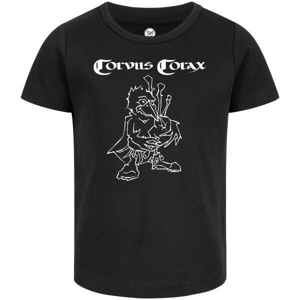 Corvus Corax (Rabensang) - Girly shirt, black, white, 116