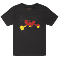 Deutschland Skull - Kinder T-Shirt, schwarz, mehrfarbig, 104