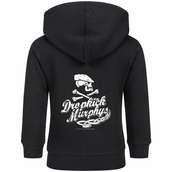 Dropkick Murphys (Scally Skull Ship) - Baby zip-hoody, black, white, 80/86