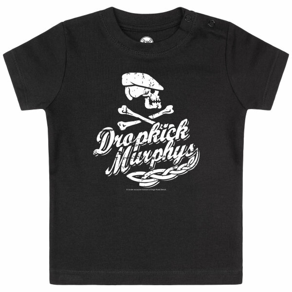 Dropkick Murphys (Scally Skull Ship) - Baby T-Shirt, schwarz, weiß, 68/74