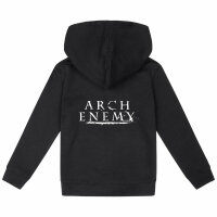 Arch Enemy (Logo) - Kinder Kapuzenjacke, schwarz, weiß, 104