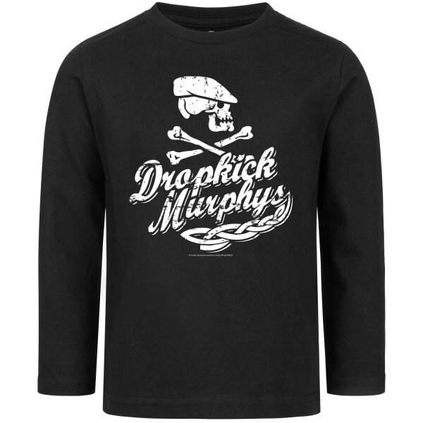 Dropkick Murphys (Scally Skull Ship) - Kinder Longsleeve, schwarz, weiß, 164