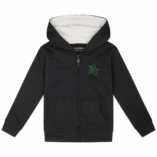 Fhtagn - Kids zip-hoody - black - green - 128