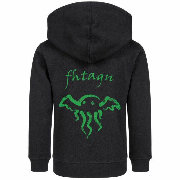 Fhtagn - Kids zip-hoody - black - green - 128