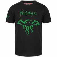 Fhtagn - Kinder T-Shirt - schwarz - grün - 92