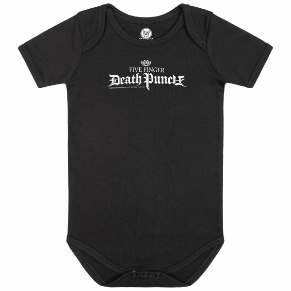 Five Finger Death Punch (Logo) - Baby bodysuit, black, white, 80/86