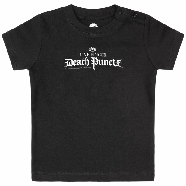 Five Finger Death Punch (Logo) - Baby T-Shirt, schwarz, weiß, 80/86