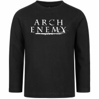 Arch Enemy (Logo) - Kids longsleeve, black, white, 140