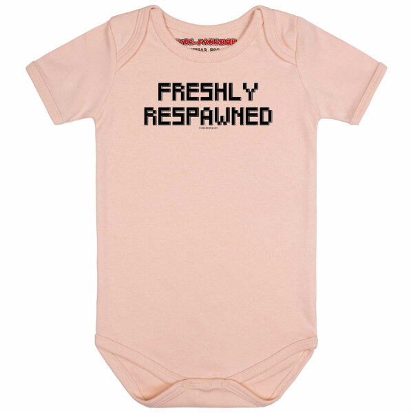 Freshly Respawned - Baby bodysuit - pale pink - black - 56/62