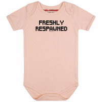 Freshly Respawned - Baby bodysuit - pale pink - black -...