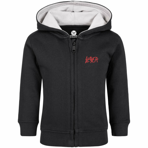 Slayer (Logo) - Baby zip-hoody, black, red, 56/62