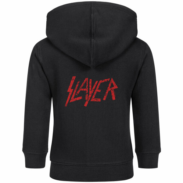 Slayer (Logo) - Baby zip-hoody, black, red, 56/62