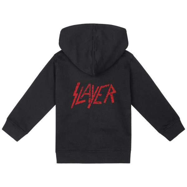 Slayer (Logo) - Baby zip-hoody, black, red, 56/62