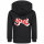 Ghost (Logo) - Kids zip-hoody, black, red/white, 152