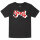 Ghost (Logo) - Kids t-shirt, black, red/white, 128