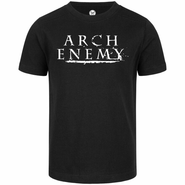 Arch Enemy (Logo) - Kinder T-Shirt, schwarz, weiß, 104