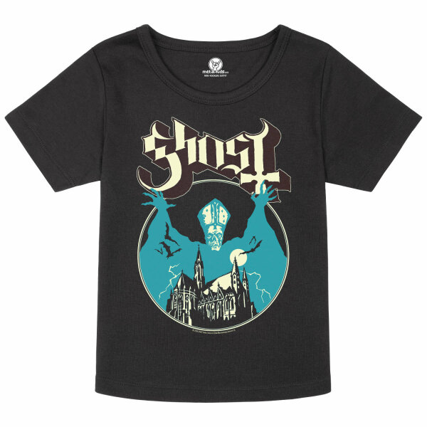 Ghost (Opus) - Girly Shirt, schwarz, mehrfarbig, 116