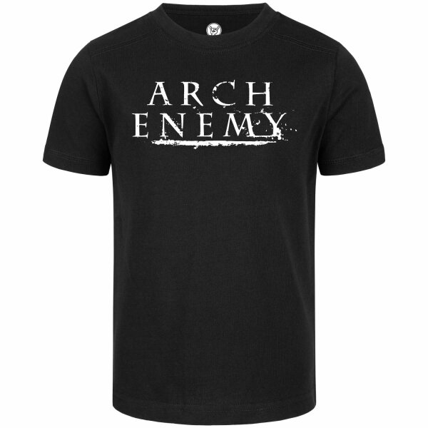 Arch Enemy (Logo) - Kinder T-Shirt, schwarz, weiß, 140