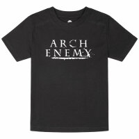 Arch Enemy (Logo) - Kinder T-Shirt, schwarz, weiß, 140