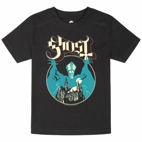 Ghost (Opus) - Kinder T-Shirt, schwarz, mehrfarbig, 116